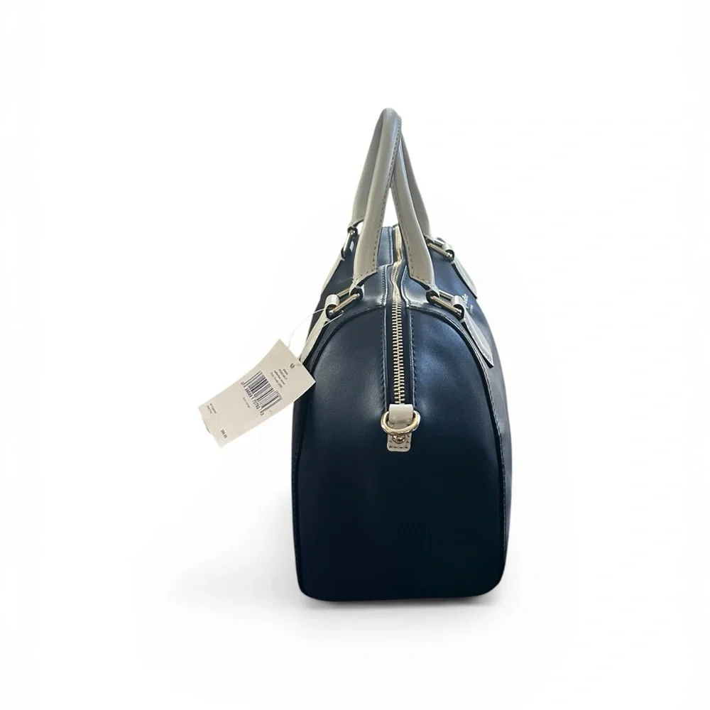 NWT Kate Spade Pippa Catherine Street Satchel French Navy Leather Bag